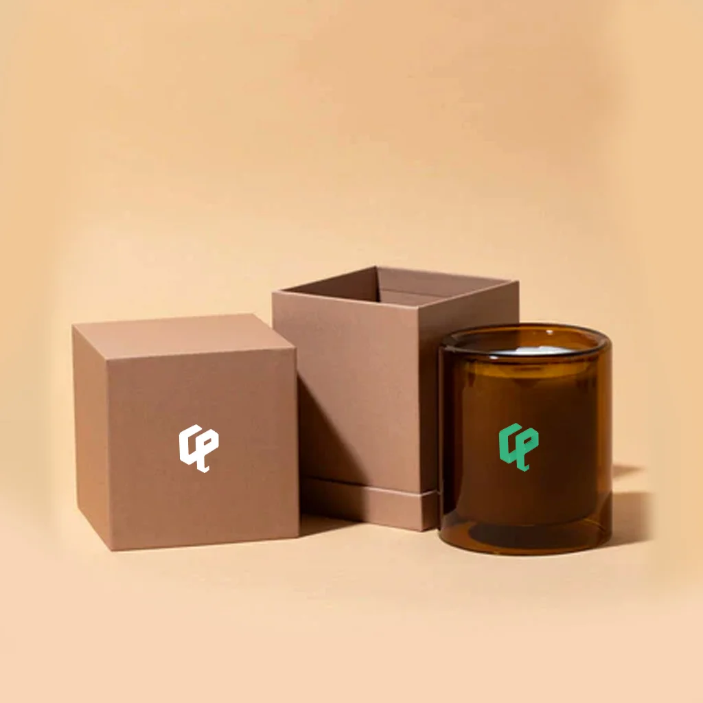 Custom Brown Candle Boxes - Image 2