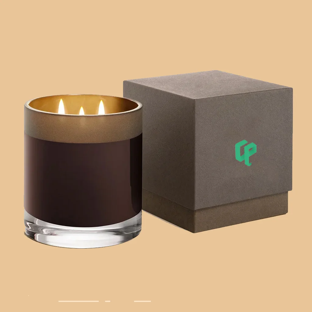 brown candle box