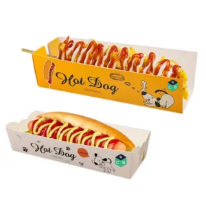 custom disposable hotdog boxes
