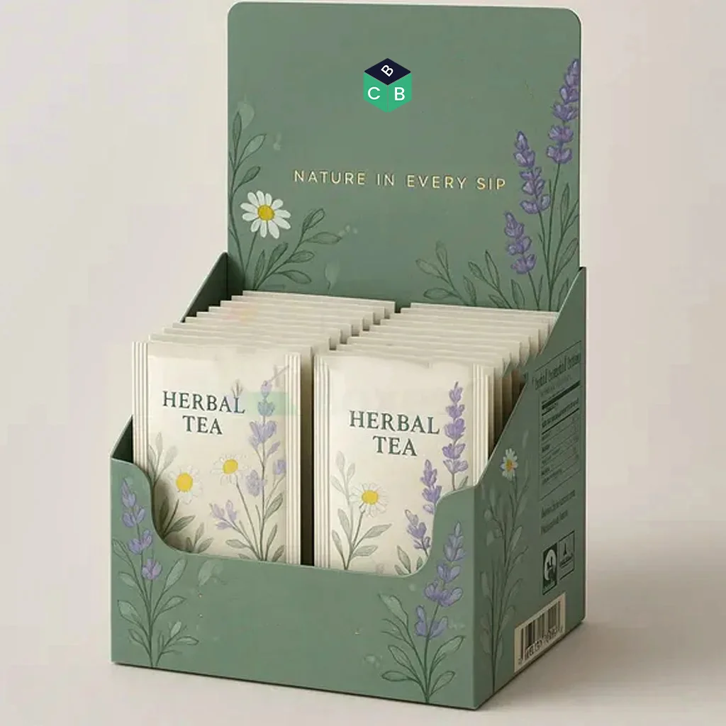 custom flat tuck display box