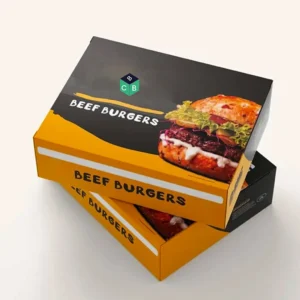 custom frozen burger boxes