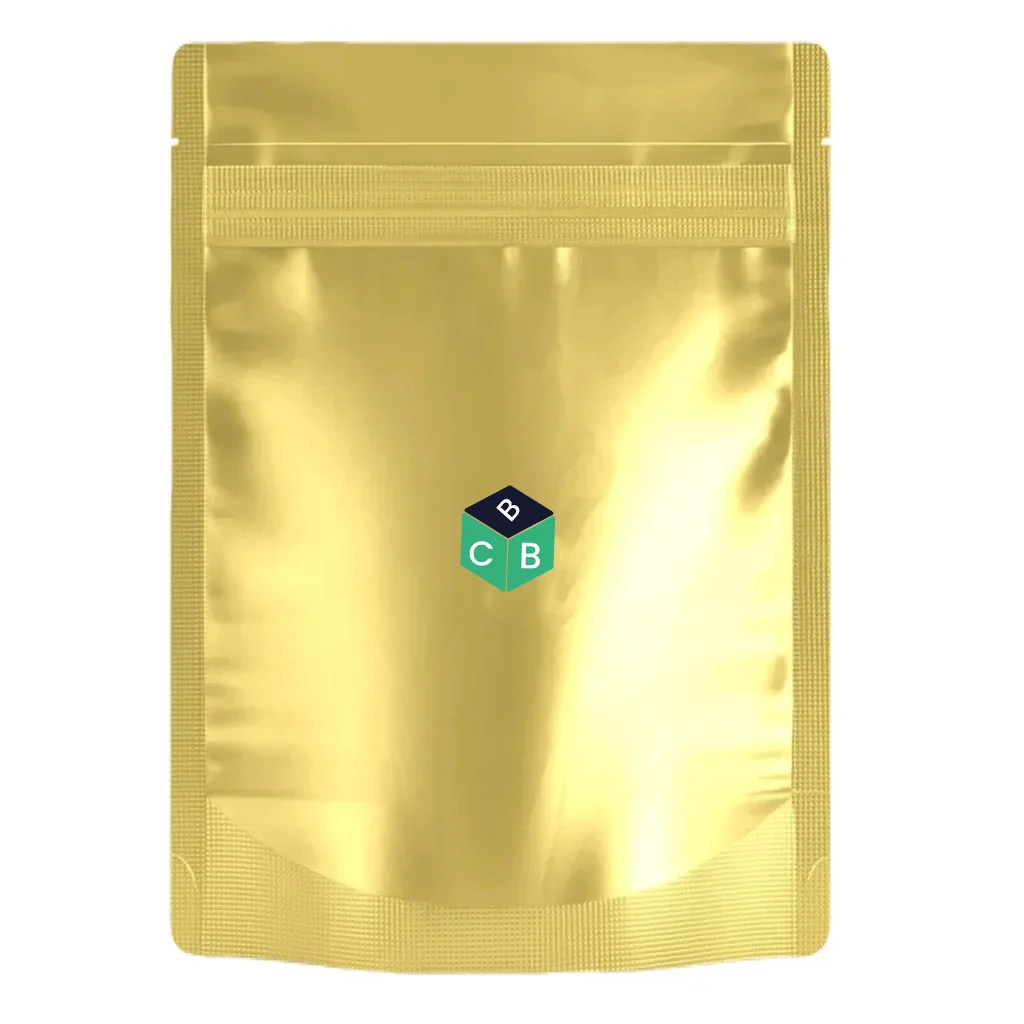 custom gold mylar bag
