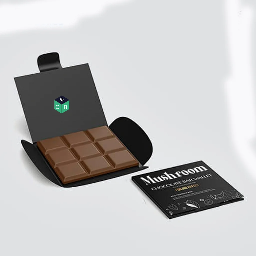 custom mushroom chocolate bar boxes