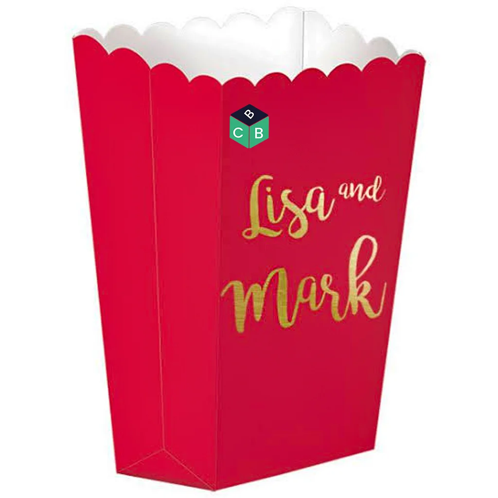 custom popcorn favor box