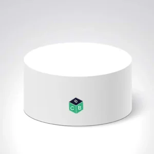 custom white round boxes