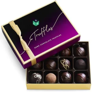 dark chocolate truffles gift box