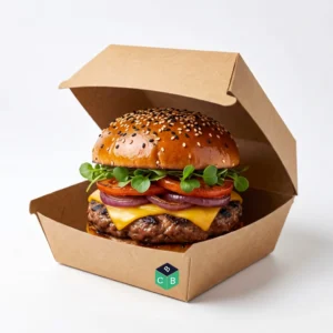 kraft paper burger box​