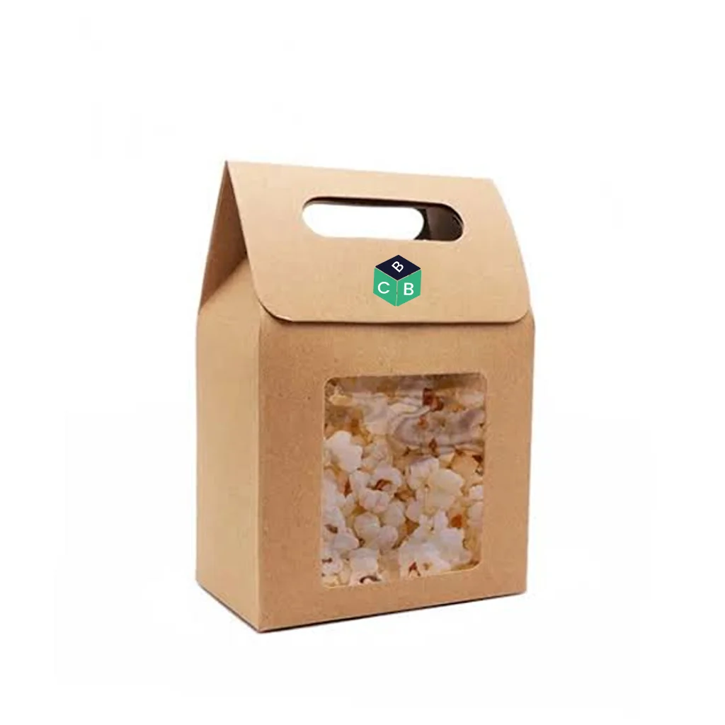 brown popcorn boxes