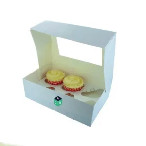 clear cupcake box with 6 holes​