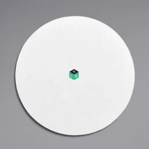 corrugated white pizza circle