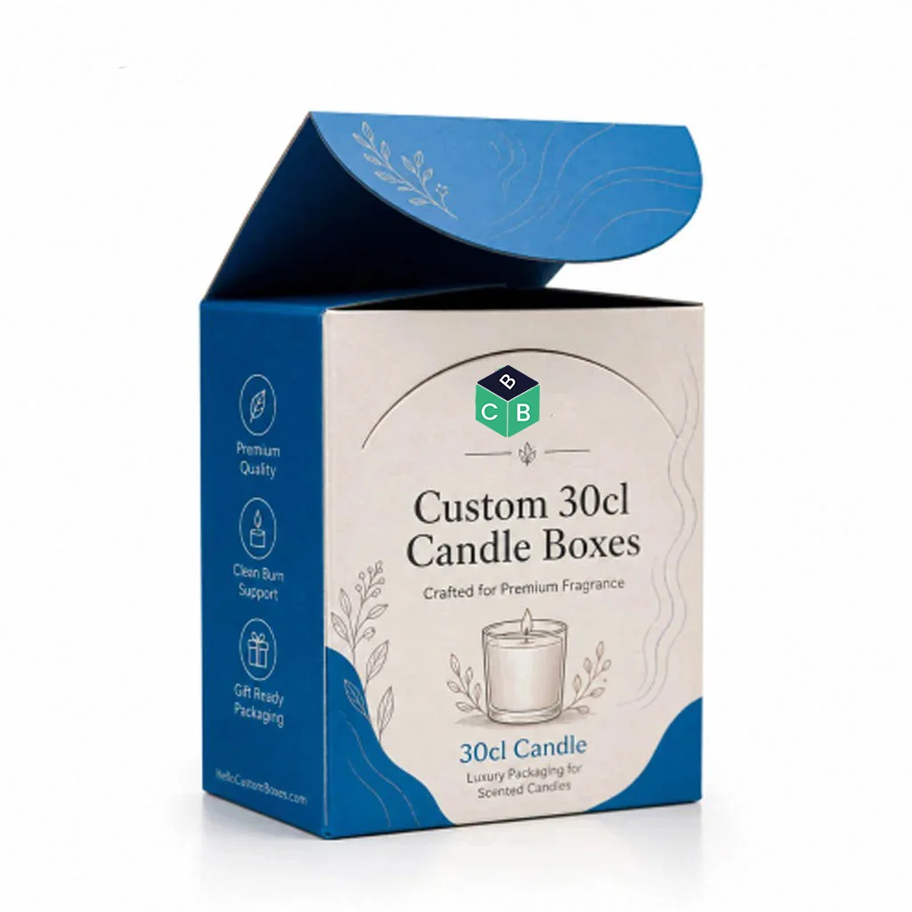 custom 30cl kraft candle box
