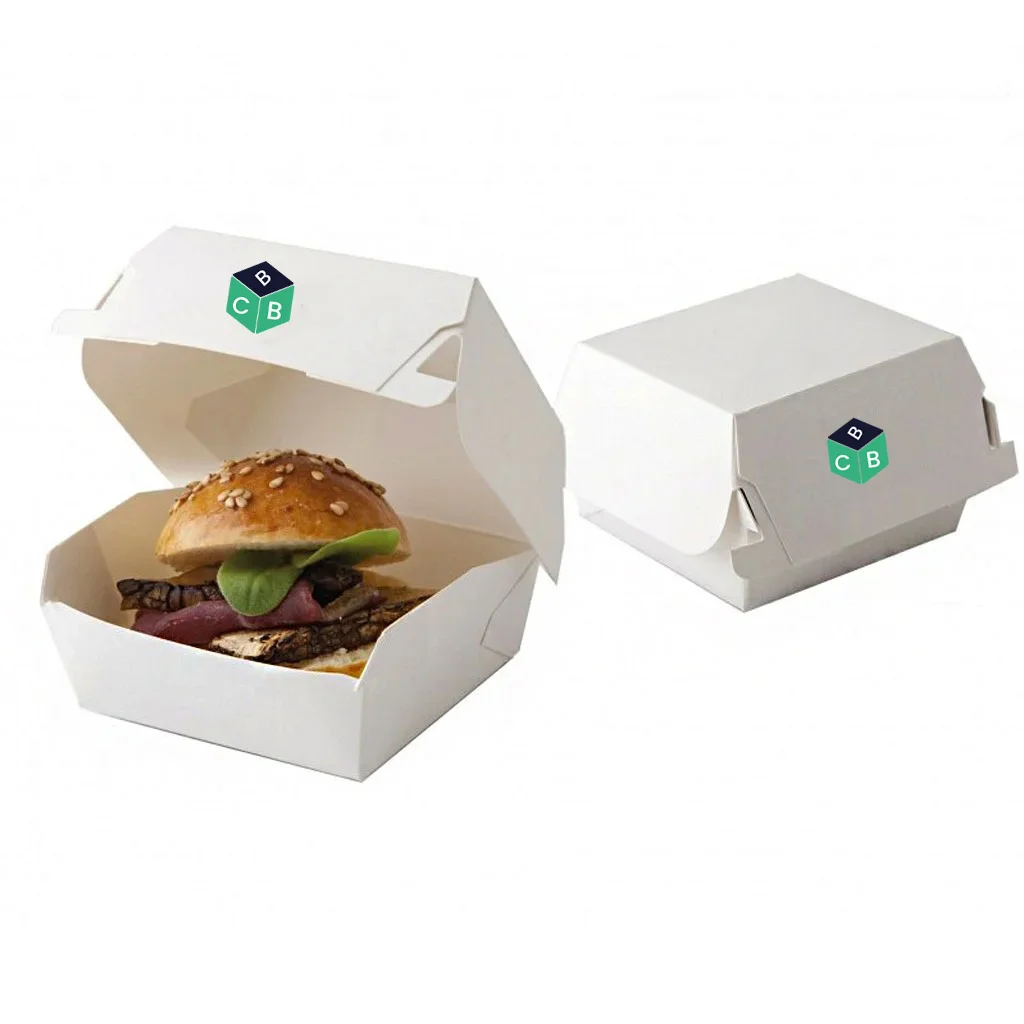 custom burger clamshell box