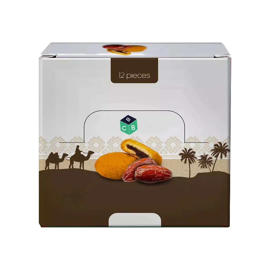 custom dates cookies packaging box