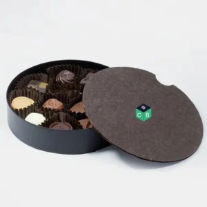 black round gift box