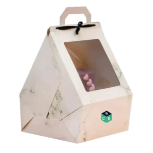custom pyramid cake boxes