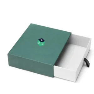 luxury custom logo rigid sliding out drawer box