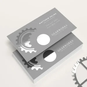 silver foil business cards​